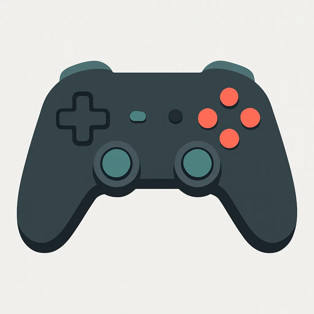Controller di gioco in stile illustrativo